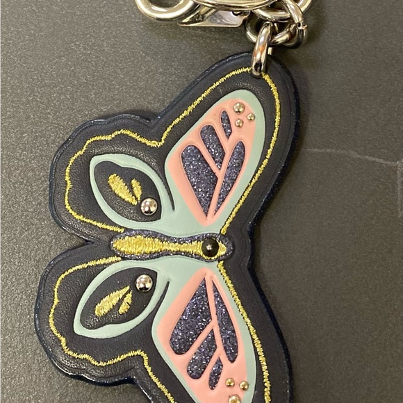 Coach Butterfly Key Ring/Bag Charm (F26789) - Picture 5 of 6